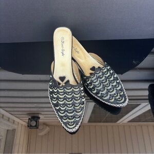 First Sight Embellished Mules Size 10